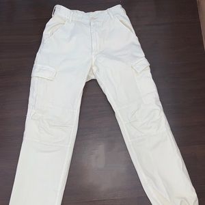 Brandy Melville painter pants in off white colour